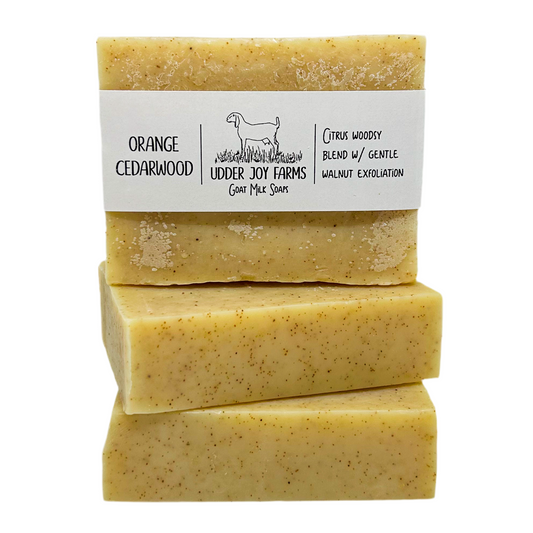 Orange Cedarwood Goat Milk Soap